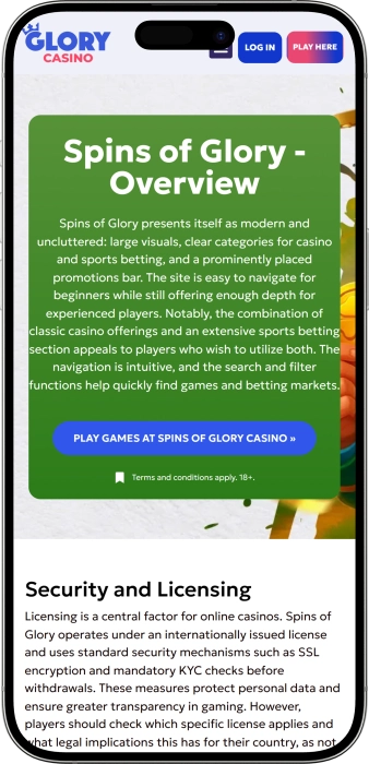 Spinsofglory App